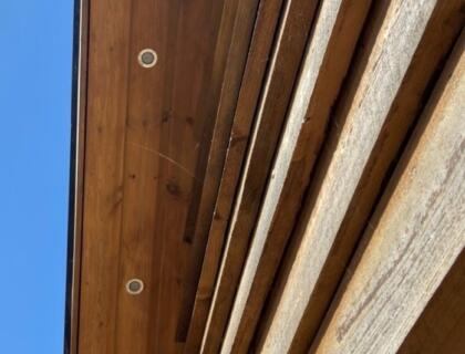 Lights under the overhang